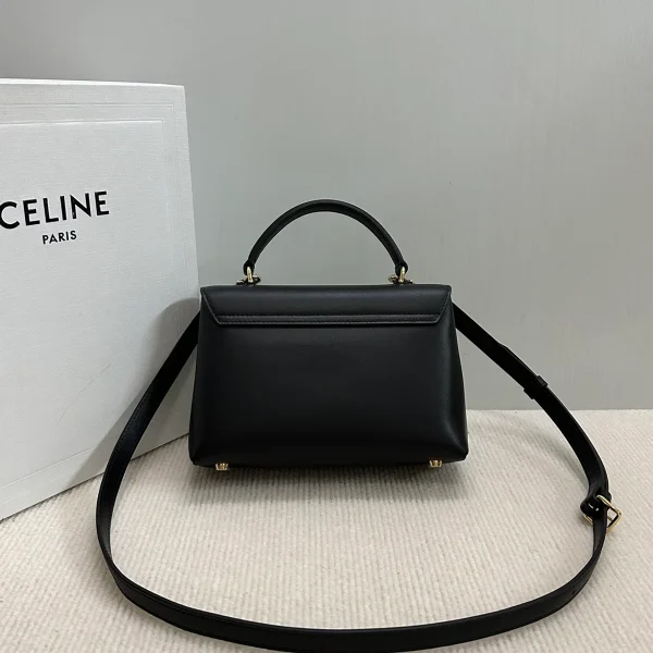 高仿CELINE-賽琳 經典TRIOMPHE牛皮革多功能手提斜挎包-118113：圖片 3