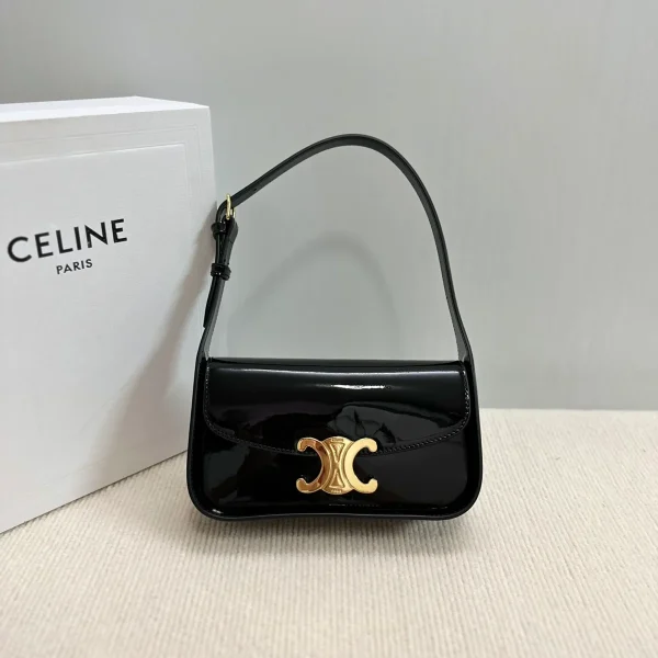 高仿CELINE-賽琳 經典TRIOMPHE牛皮革手提肩背包-118313：圖片 2