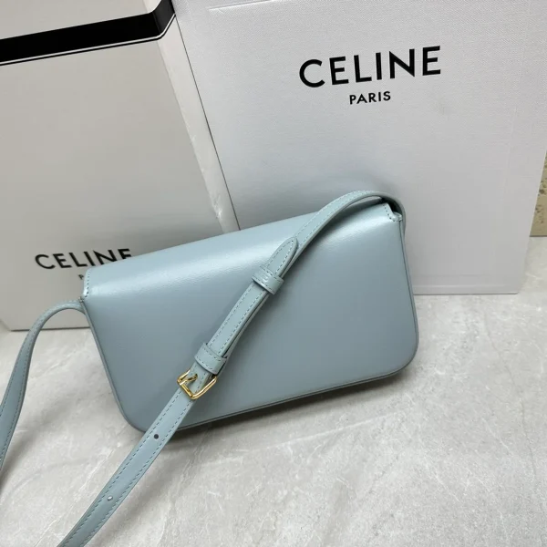 高仿CELINE-賽琳 TRIOMPHE 牛皮革肩背包 - 經典鎖扣設計-194143：圖片 4
