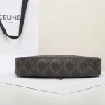 高仿CELINE-賽琳 TRIOMPHE CANVAS 標誌印花牛皮革包邊斜挎包-115702：圖片 6