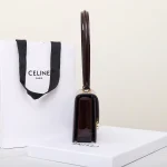 高仿CELINE-賽琳 TRIOMPHE 牛皮革手提肩背包 - 經典鎖扣設計-118053：圖片 4