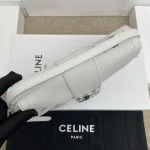 高仿CELINE-賽琳 簡約時尚銀色飾面牛皮革手提-119883：圖片 4