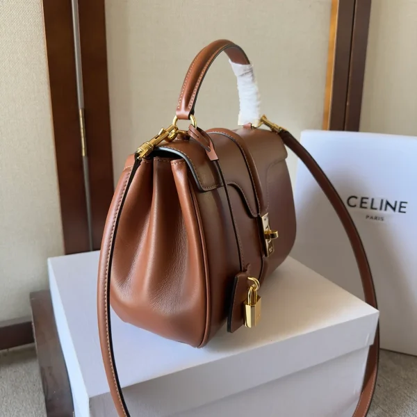高仿CELINE-賽琳 經典牛皮革多功能手提斜挎包-188003：圖片 3