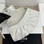 高仿CELINE-賽琳 簡約時尚銀色飾面牛皮革手提-119883：圖片 8