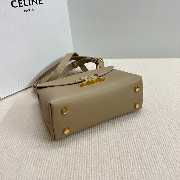 高仿CELINE-賽琳 TRIOMPHE 牛皮革多功能手提斜挎包-118113：圖片 5