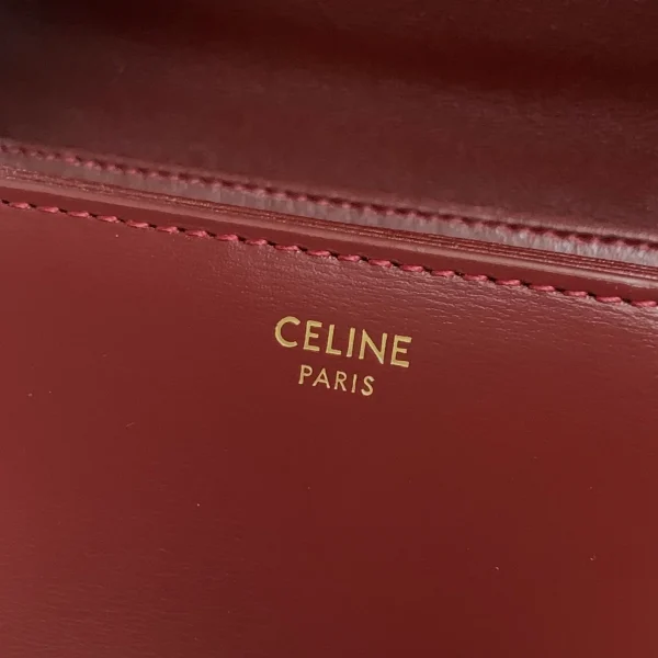 高仿CELINE-賽琳 TRIOMPHE鎖扣牛皮斜挎包 - 多功能時尚肩背包-188423：圖片 8