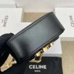 高仿CELINE-賽琳 迷你牛皮TRIOMPHE金屬扣斜挎手袋-10L843：圖片 4