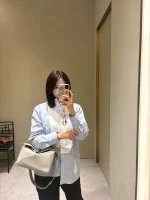 高仿羅意威/LOEWE 編制手柄單肩包：圖片 12