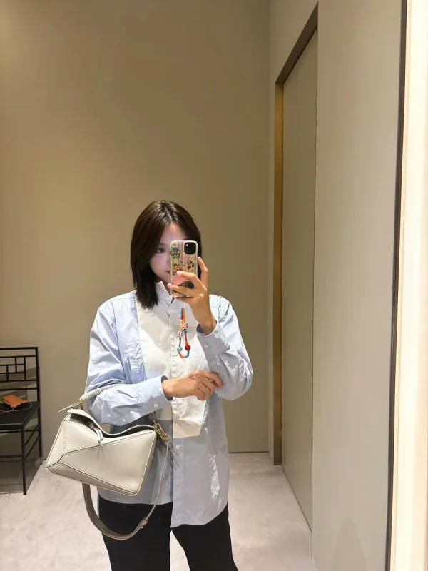 高仿羅意威/LOEWE 編制手柄單肩包：圖片 12