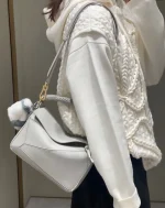 高仿羅意威/LOEWE 編制手柄單肩包：圖片 18
