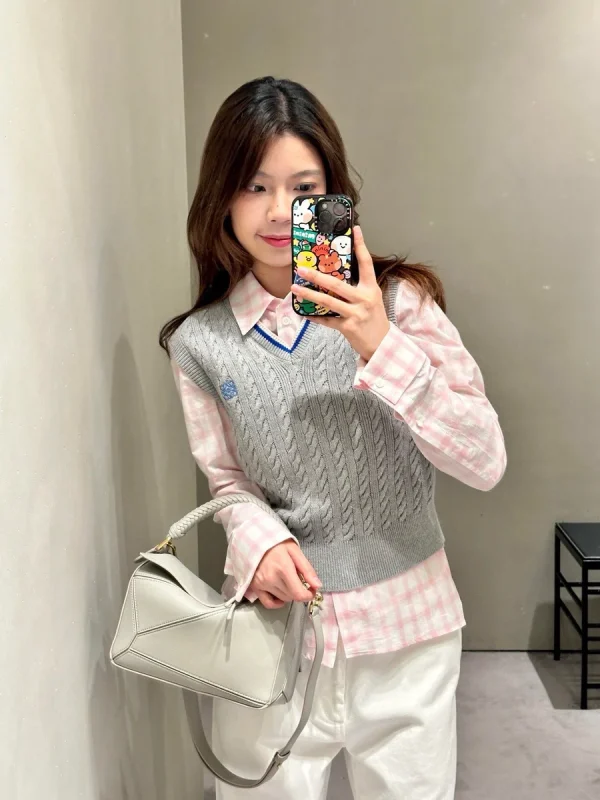 高仿羅意威/LOEWE 編制手柄單肩包：圖片 3