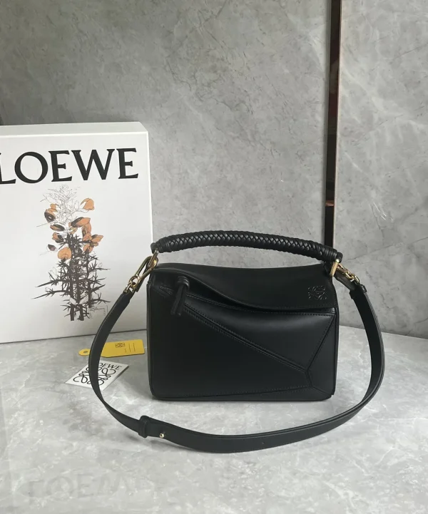 高仿羅意威/LOEWE 編制手柄單肩包：圖片 13