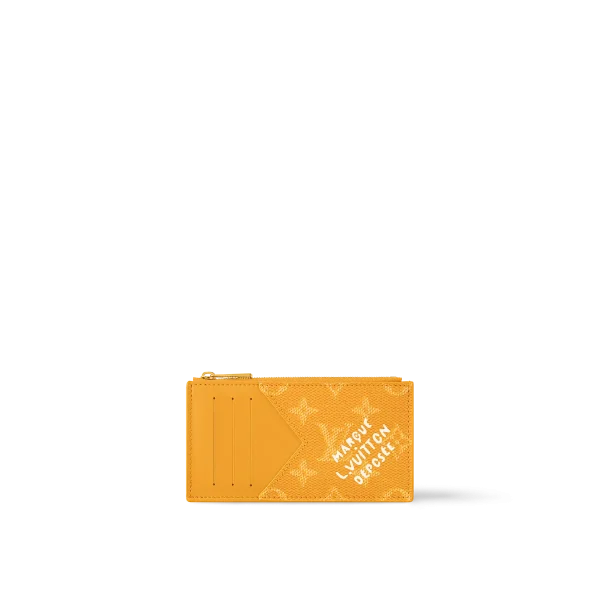 高仿LV Pharrell Williams联名款Monogram Heritage帆布零钱名片夹 - 时尚多功能收纳-M12660