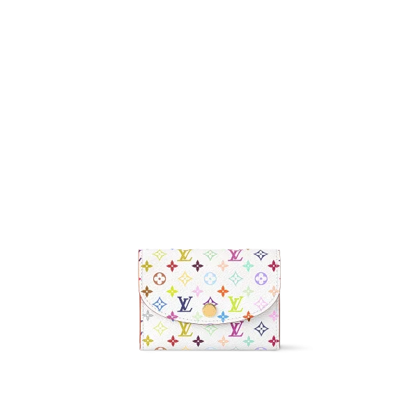 高仿LV  x 村上隆 Rosalie 零錢包 | 限量復刻版 Monogram 彩色塗層帆布-M13399