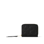 高仿LV Monogram Empreinte拉链零钱包 - 奢华便携信用卡现金收纳-M60574