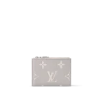 高仿LV Lisa钱包 - Monogram Empreinte皮革女士短款钱夹 灰色/白色石英色-M13797
