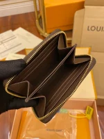 高仿LV Damier Ebene帆布拉链零钱包 | 经典便携多功能钱包-N63070：圖片 6