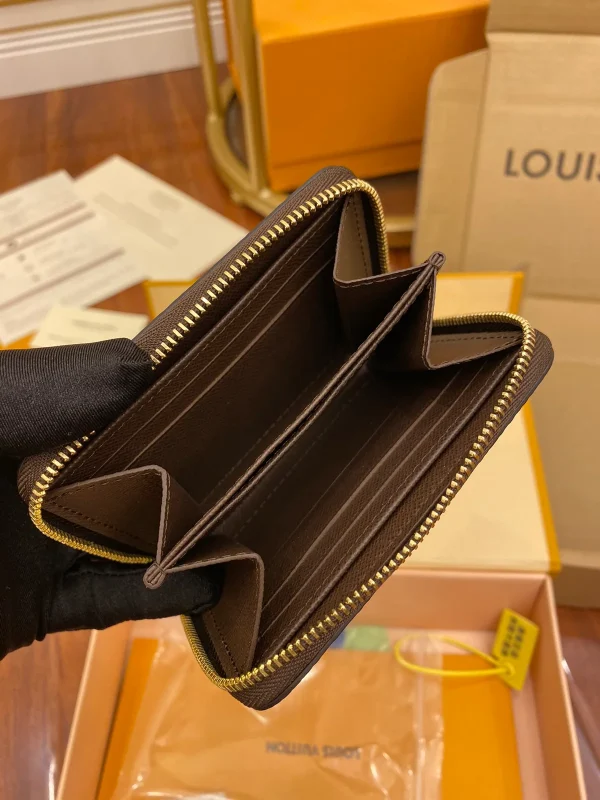 高仿LV Damier Ebene帆布拉链零钱包 | 经典便携多功能钱包-N63070：圖片 6