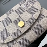 高仿LV Rosalie零錢包 | Damier Azur帆布玫瑰粉款 輕奢收納配件-N61276：圖片 9