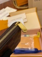 高仿LV Damier Ebene帆布拉链零钱包 | 经典便携多功能钱包-N63070：圖片 5