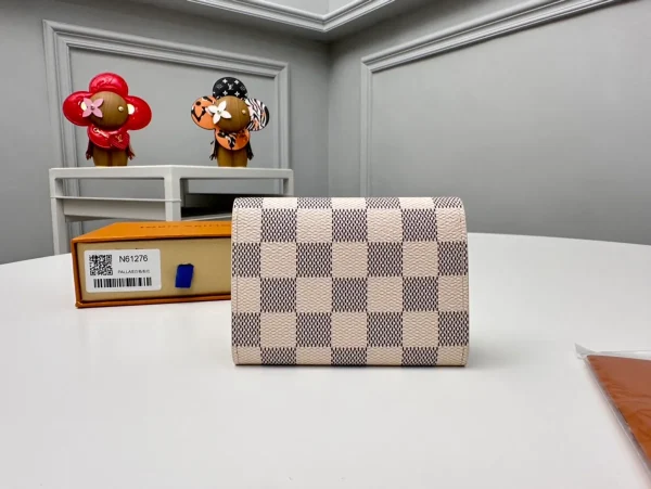 高仿LV Rosalie零錢包 | Damier Azur帆布玫瑰粉款 輕奢收納配件-N61276：圖片 10