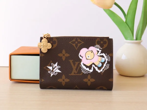 高仿LV Lisa Snow Show Monogram 帆布錢包 | 節日限定款白色聖誕禮物首選-M12487：圖片 2