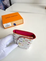 高仿LV  x 村上隆 Rosalie 零錢包 | 限量復刻版 Monogram 彩色塗層帆布-M13399：圖片 3