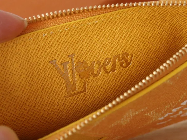 高仿LV Pharrell Williams联名款Monogram Heritage帆布零钱名片夹 - 时尚多功能收纳-M12660：圖片 9
