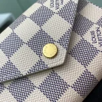 高仿LV Victorine 錢包 | Damier Azur帆布玫瑰粉女士短夾-N64022：圖片 6