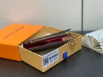 高仿LV Lisa錢包 | Monogram帆布紅色短夾 | LV Circle標誌拉鏈零錢格-M11380：圖片 5