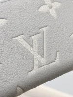 高仿LV Lisa钱包 - Monogram Empreinte皮革女士短款钱夹 灰色/白色石英色-M13797：圖片 10