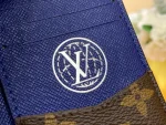 高仿LV 男士Damier Heritage藍綠色萬用錢包 | Pharrell Williams聯名款短夾長夾兩用-N00143：圖片 7