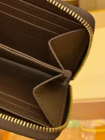 高仿LV Damier Ebene帆布拉链零钱包 | 经典便携多功能钱包-N63070：圖片 8