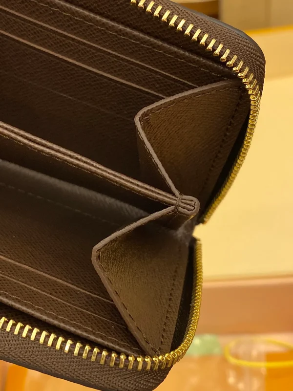 高仿LV Damier Ebene帆布拉链零钱包 | 经典便携多功能钱包-N63070：圖片 8
