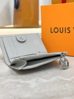 高仿LV Lisa钱包 - Monogram Empreinte皮革女士短款钱夹 灰色/白色石英色-M13797：圖片 6