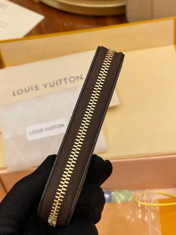 高仿LV Damier Ebene帆布拉链零钱包 | 经典便携多功能钱包-N63070：圖片 3