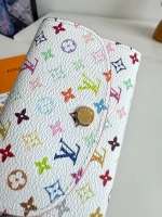 高仿LV  x 村上隆 Rosalie 零錢包 | 限量復刻版 Monogram 彩色塗層帆布-M13399：圖片 5