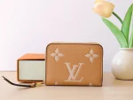 高仿LV Monogram Empreinte拉链零钱包 - 经典Arizona色小巧多功能钱夹-M12760：圖片 2