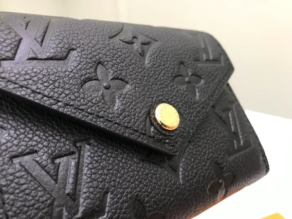 高仿LV Victorine錢包 | Monogram Empreinte皮革 多卡位拉鏈零錢包-M64060：圖片 4