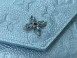 高仿LV Ski系列Victorine錢包 | Monogram Empreinte皮革 Azur Frost色 閃爍水晶設計-M12746：圖片 6