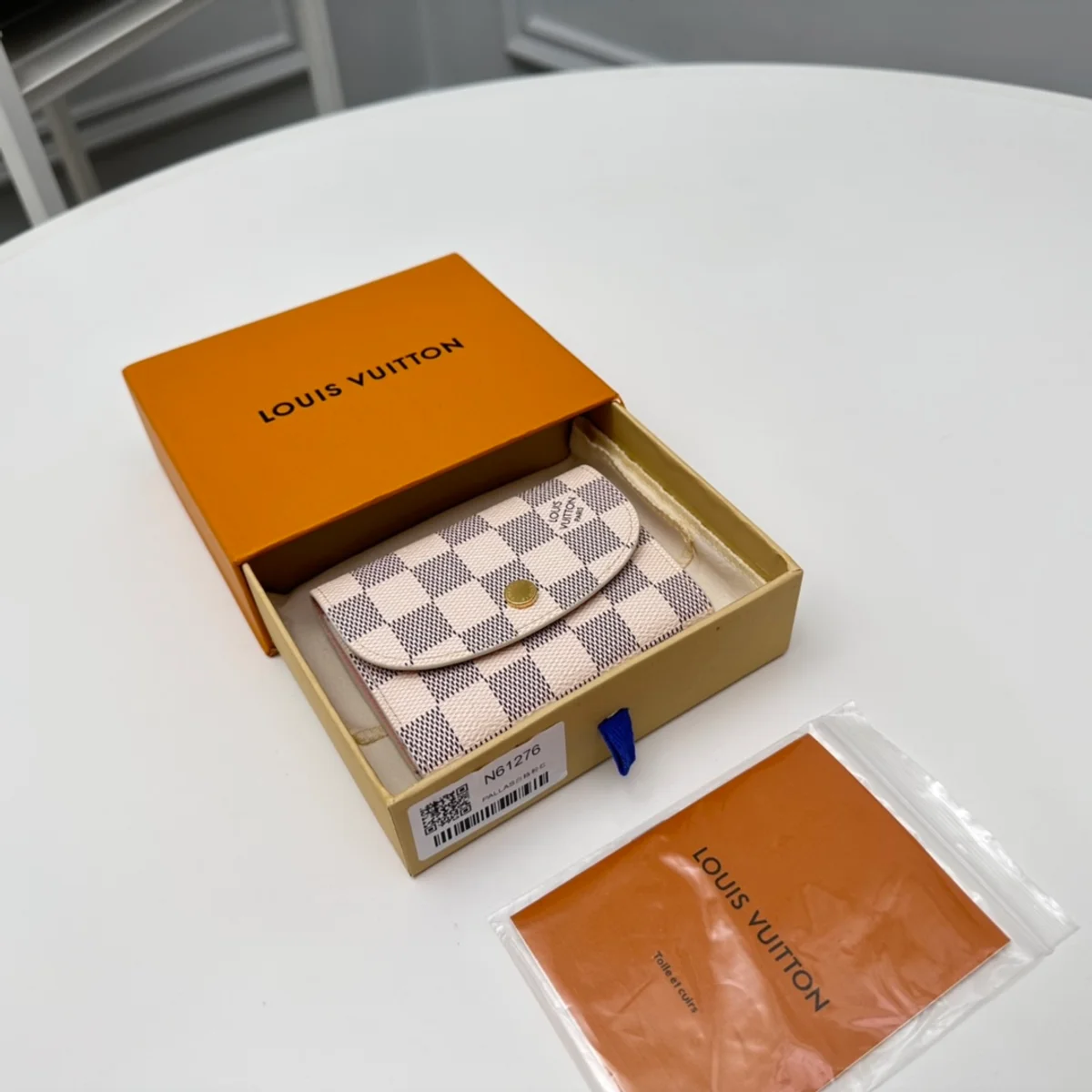 高仿LV Rosalie零錢包 | Damier Azur帆布玫瑰粉款 輕奢收納配件-N61276 4 高仿LV Rosalie零錢包 | Damier Azur帆布玫瑰粉款 輕奢收納配件-N61276