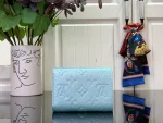 高仿LV Ski系列Victorine錢包 | Monogram Empreinte皮革 Azur Frost色 閃爍水晶設計-M12746：圖片 4