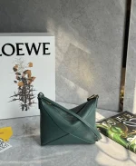 羅意威/LOEWE Puzzle Fold Pouch 麻將包 墨綠色：圖片 2