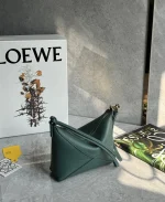 羅意威/LOEWE Puzzle Fold Pouch 麻將包 墨綠色：圖片 3