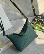 羅意威/LOEWE Puzzle Fold Pouch 麻將包 墨綠色：圖片 7