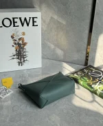 羅意威/LOEWE Puzzle Fold Pouch 麻將包 墨綠色：圖片 9