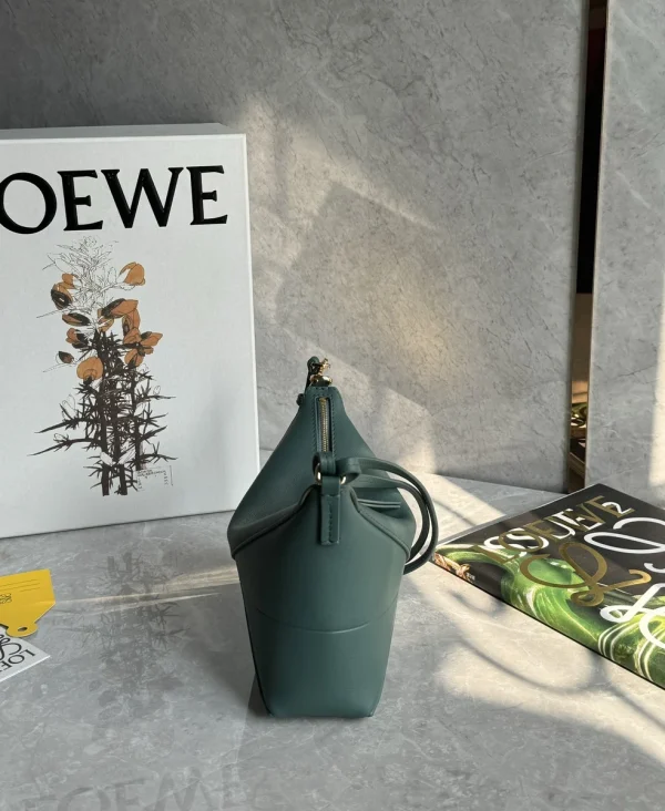 羅意威/LOEWE Puzzle Fold Pouch 麻將包 墨綠色：圖片 4