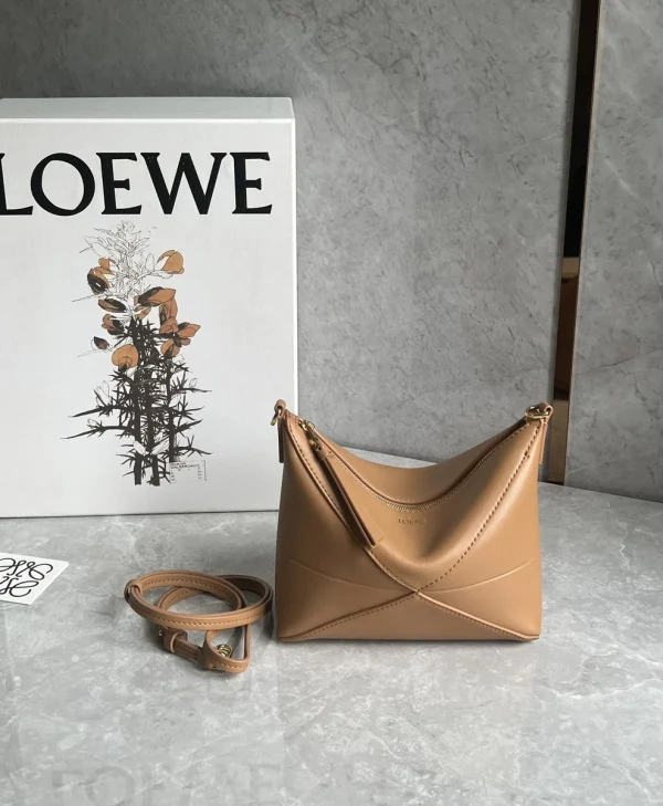 羅意威/LOEWE Puzzle Fold Pouch 麻將包 黏土色：圖片 4