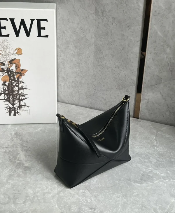 羅意威/LOEWE Puzzle Fold Pouch 麻將包 黑色：圖片 9
