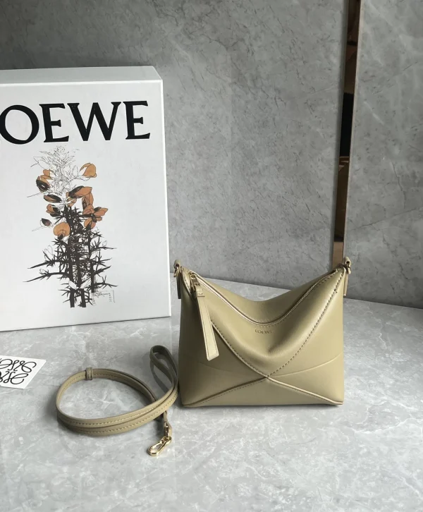 羅意威/LOEWE Puzzle Fold Pouch 麻將包 青灰色：圖片 3